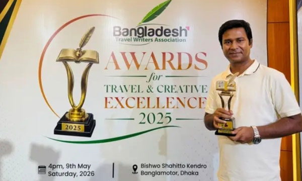 সেরা ট্রাভেল কন্টেন্ট ক্রিয়েটর হলেন সালাহউদ্দীন সুমন